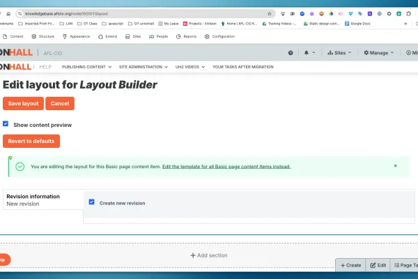 The Layout Builder